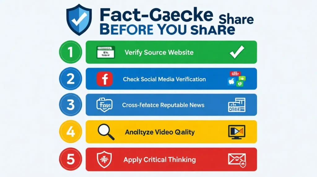 Verification checklist for identifying fake tech announcements and misinformation online